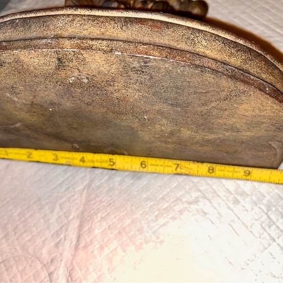 Gold gilt Mediterranean vine grape Wall shelf / sconce  composite 10 3/4" - Picture 10 of 11